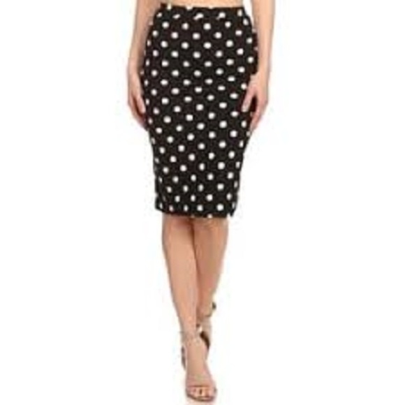 J. Crew Dresses & Skirts - J. Crew The Pencil Skirt Navy Dot Women's 12